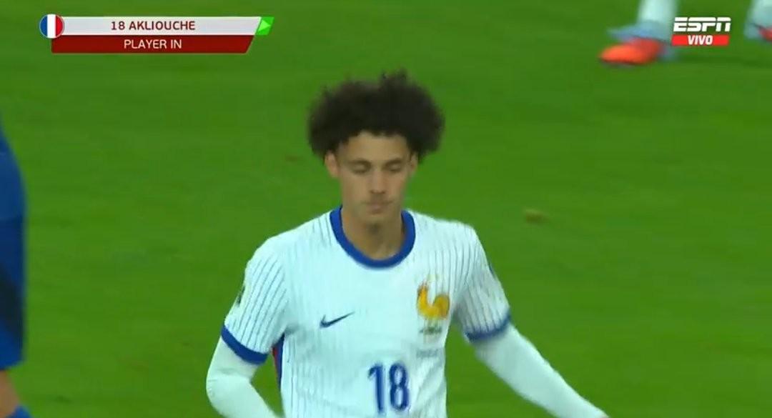 乐鱼-阿克利乌什完成法国国家队首秀，达成职业生涯百场里程碑